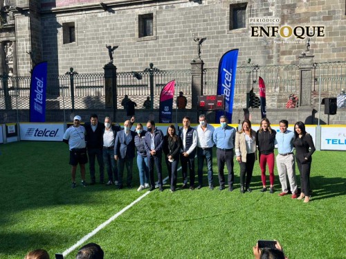 Ayuntamiento inaugura la gran fiesta del Nacional de Street Soccer en el zócalo poblano 