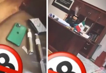 Se viraliza video del hijo menor de AMLO fumando en despacho presidencial del palacio nacional