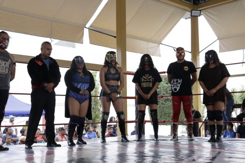 Emocionante lucha de gladiadoras en la Arena Solís 