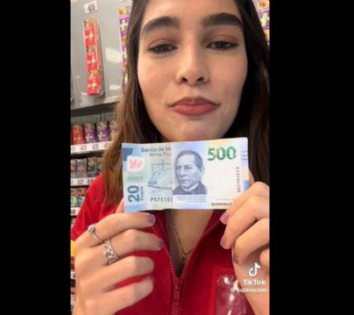 Estafan a cajera de Oxxo, le pagaron con un billete de “520 pesos” (Video)