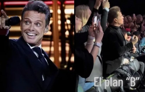 Graban a doble de Luis Miguel en pleno concierto; dicen que "es el plan B" (Vídeo)