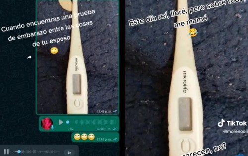 Mujer confunde un termómetro con prueba de embarazo y acusa a su esposo de "infiel" (Vídeo)