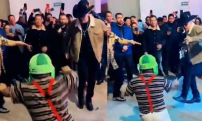 Eduin Caz de Grupo Firme y Medio Metro comparte pista de baile y causan furor en redes sociales (Vídeo)