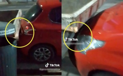 Hombre "encierra" a auto mal estacionado para dar lección al conductor; incidente desata polémica (Vídeo)