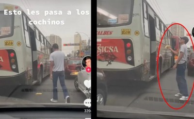 Joven confronta a pasajero que tiró basura desde un autobús; redes aplauden acción (Vídeo)