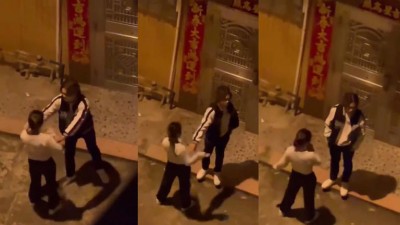 Tras discutir con su pareja, joven mujer se golpea presuntamente para denunciar violencia (Vídeo)
