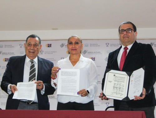 En beneficio del deporte poblano, Inpode y Codeme firman convenio 