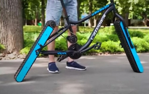 Crean bicicleta sin ruedas que funciona a la perfección (Vídeo)