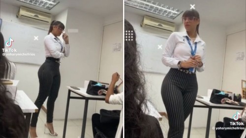 Maestra de matemáticas conquista las redes por su inteligencia y por su belleza (Vídeo)