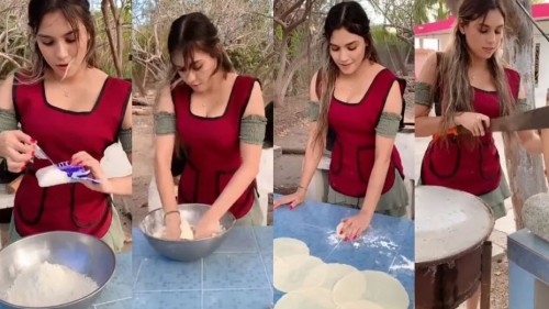 Joven es criticada por enseñar a preparar tortillas de harina "demasiado arreglada" (Vídeo)