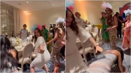 Kristal Silva y Cynthia Rodríguez impactan con perreo intenso durante baby shower (Vídeo)