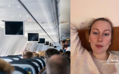 Joven comparte curioso truco para callar a la gente ruidosa durante un vuelo (Vídeo)