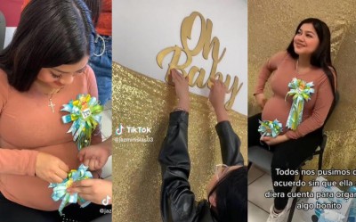 Compañeros de clase organizan baby shower sorpresa para su amiga, gesto desata felicitaciones en redes (Vídeo)