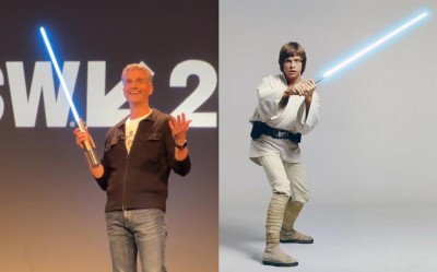 Disney muestra el primer sable láser real, fans de Star Wars quedan impresionados (Vídeo)