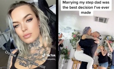 Mujer presume que se casó con su padrastro; es criticada en redes sociales (Vídeo)