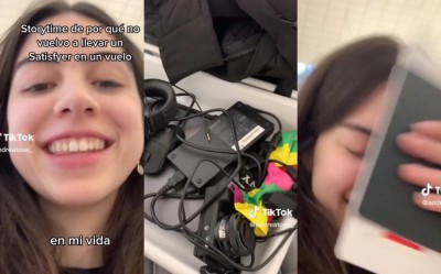 Joven mujer pasa vergüenza al tener que sacar un vibrador de su maleta en revisión dentro del aeropuerto (Vídeo)