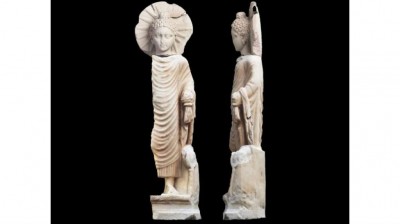 Desentierran una estatua de buda en una antigua ciudad portuaria egipcia 