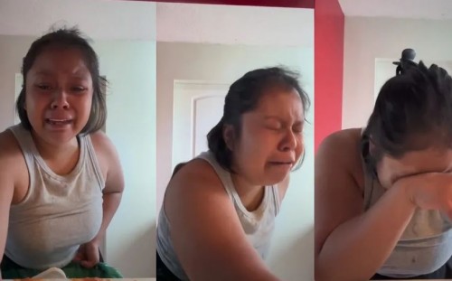 Mujer se quiebra y llora desesperada por ser ama de casa y estar harta de serlo (Vídeo)