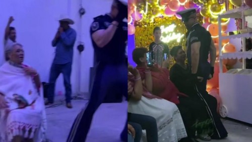 Abuelita celebra sus 80 años con una fiesta temática de "solo para mujeres" junto a sus amigas (Vídeo)