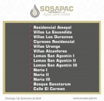 Sosapac informa desabasto de agua potable en zonas de Cuautlancingo