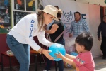  Recorre Paola Angon CAICS del municipio para festejar a la infancia cholulteca