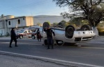 Intento de asalto en la Puebla-Tehuacán termina con volcadura de camioneta