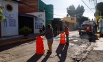 Inician reparaciones en calle Justo Sierra tras quejas de vecinos