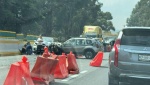 Accidente en la autopista México-Cuernavaca: precaución por obras y tráfico