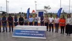 Inauguración del Polideportivo Cacalotepec, pauta para regresar por palabra empeñada: Edmundo Tlatehui