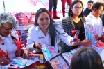 Tonantzin Fernández llevará más de 17 mil juguetes a niñas y niños de San Pedro Cholula