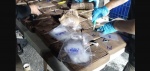 Foto: Cortesía Paquetes de droga asegurados por la Marina en puerto de Manzanillo.