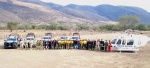 Foto: Cortesía Brigadistas trabajan en incendio forestal en Cohetzala