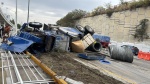 Vuelca tráiler en Periférico Ecológico: Bomberos de San Andrés Cholula atienden emergencia