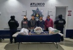 Cámaras de seguridad en Atlixco permiten detener a cuatro ladrones de cable