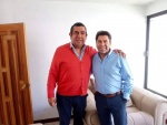 Alejandro Alonso Herrera Lumbreras junto al Senador Raymundo Vázquez 