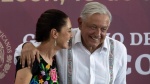 Sheinbaum felicita a AMLO en plena Mañanera