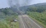 Operativo de seguridad provoca bloqueos e incendios en Chiapas