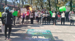 Foto: Cortesía Protestan en Tlaxcala contra derribo de árboles por remodelación del Parque de la Juventud