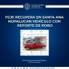 FGJE recupera auto en Santa Ana Nopalucan y refuerza la seguridad en Tlaxcala