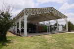 Foto: Cortesía Lorena Cuéllar inaugura techumbre en el Cecyte 26 de Guadalupe Tlachco.