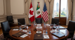 Foto: Cortesía Donald Trump durante anuncio relacionado con el acuerdo comercial T-MEC.