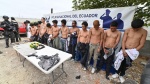 Foto: Cortesía Elementos de seguridad en Ecuador durante un operativo contra el crimen organizado.
