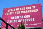 Foto: Cortesía Personas protestando contra una campaña gubernamental en Tlaxcala sobre violencia de género
