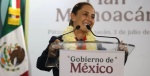 Foto: Cortesía Claudia Sheinbaum durante un evento sobre turismo comunitario en Pátzcuaro.