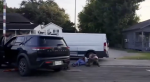 Agentes de ICE durante un operativo migratorio en Estados Unidos.