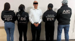 Foto: Cortesía Víctor Rodríguez durante su traslado tras ser detenido.