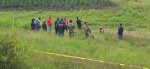 Autoridades realizan diligencias en la presa de Tenango tras el hallazgo de un cuerpo.