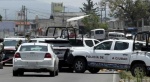 Foto: Cortesía Patrullas y taxi asegurado tras persecución en Puebla