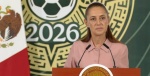 Foto: Cortesía Claudia Sheinbaum durante una conferencia en Palacio Nacional.