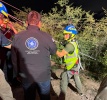 Foto: Cortesía Cuerpos de emergencia rescatan cadáver de un hombre colgado en cerro de Panotla